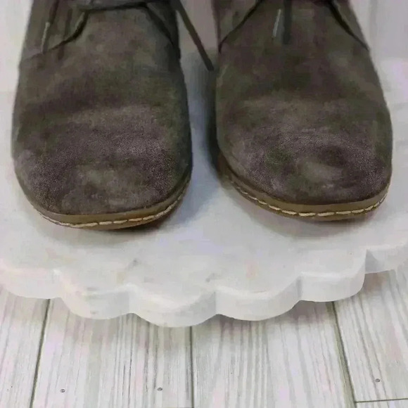 Franco Sarto Booties Acquire Womens Size 8 Wedge Boots Heel Grey Suede Ankle - Picture 4 of 11
